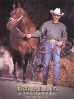 Travalena, Top Ten All-time Leading Cutting Horse Sire.